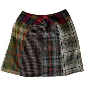 Plaid mini skirt